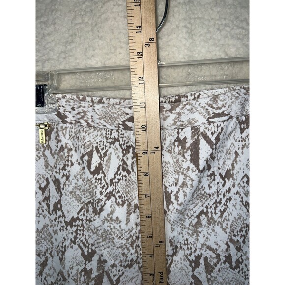 Calvin Klein Pants Size 16 Ankle Length With Snake Skin Print Zip Front Pockets - Picture 4 of 13